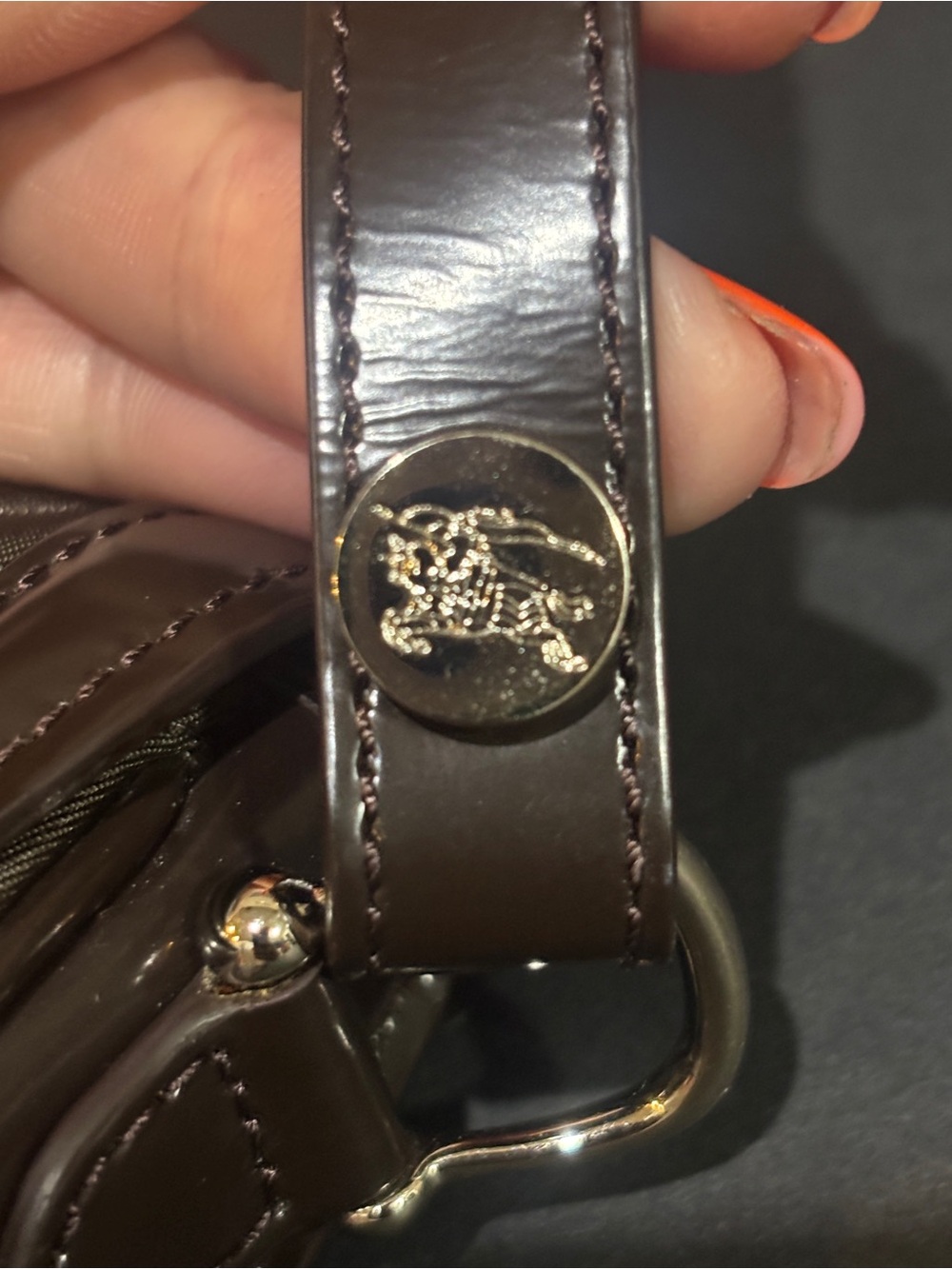 Burberry Chocolate Brown Micro Convertible Belt Bag Crossbody - Picture 7 of 14